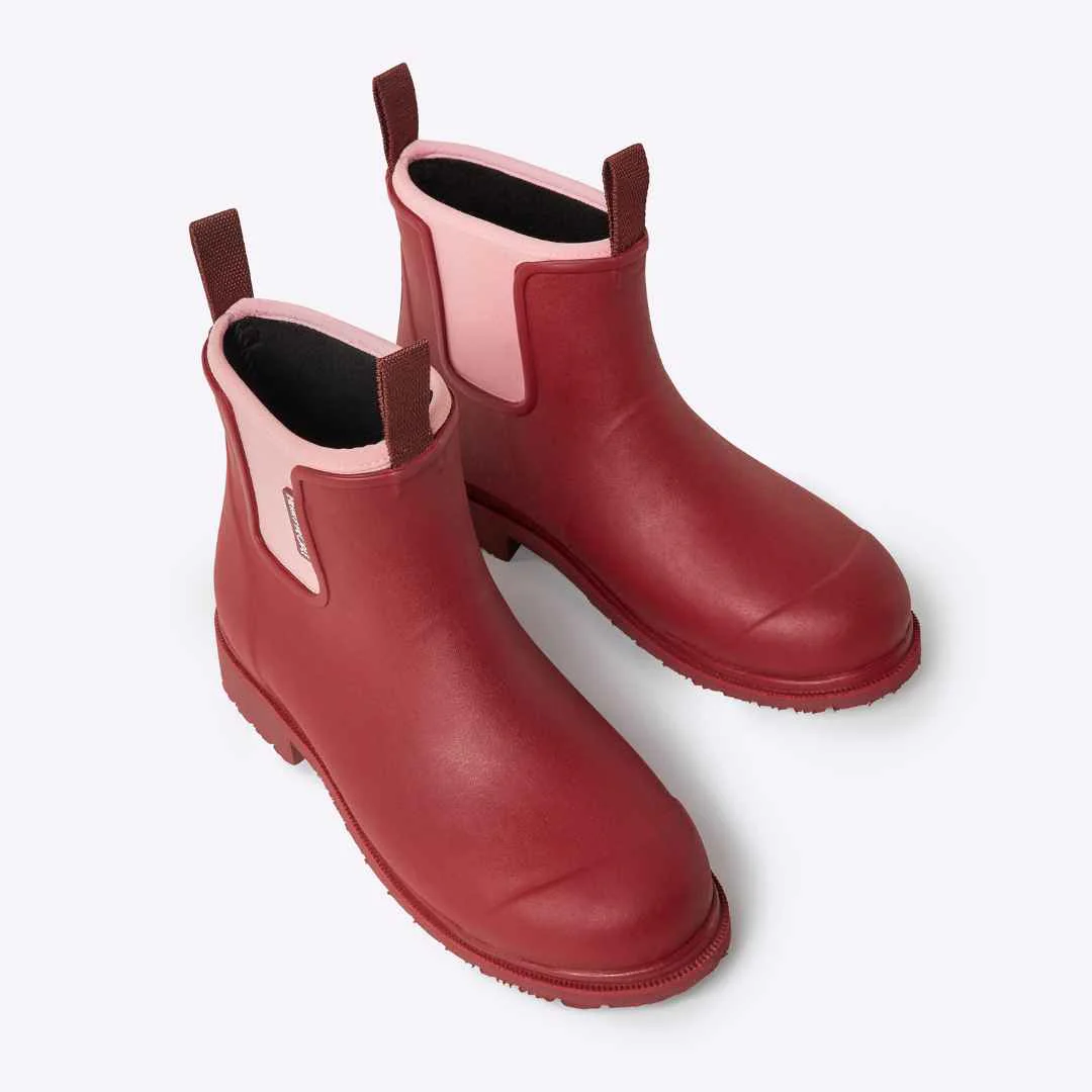 Bobbi Ankle Boot // Beetroot & Light Pink [Retired] - Image 4