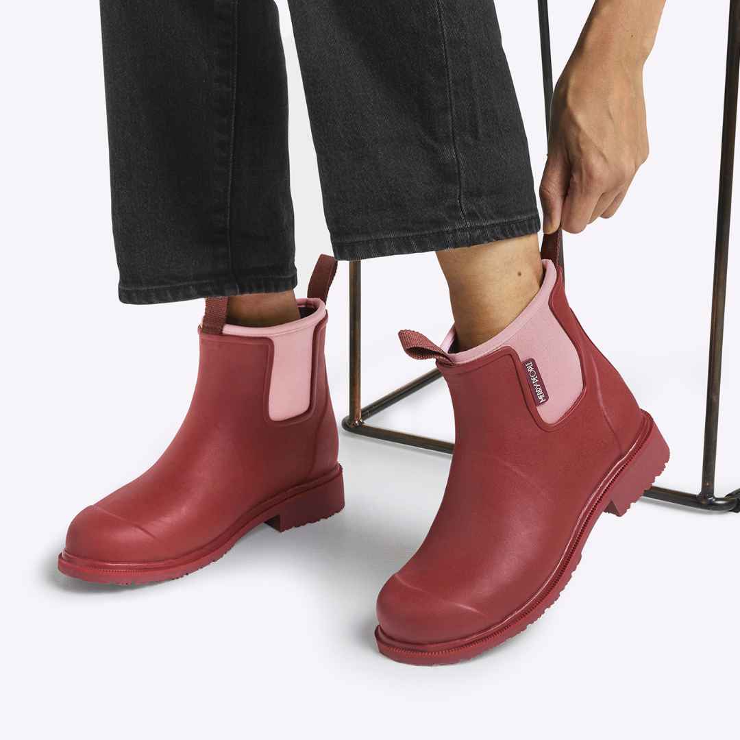Bobbi Ankle Boot // Beetroot & Light Pink [Retired] - Image 6