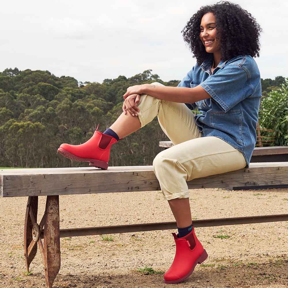 Bobbi Ankle Boot // Poppy Red [Retired] - Image 8