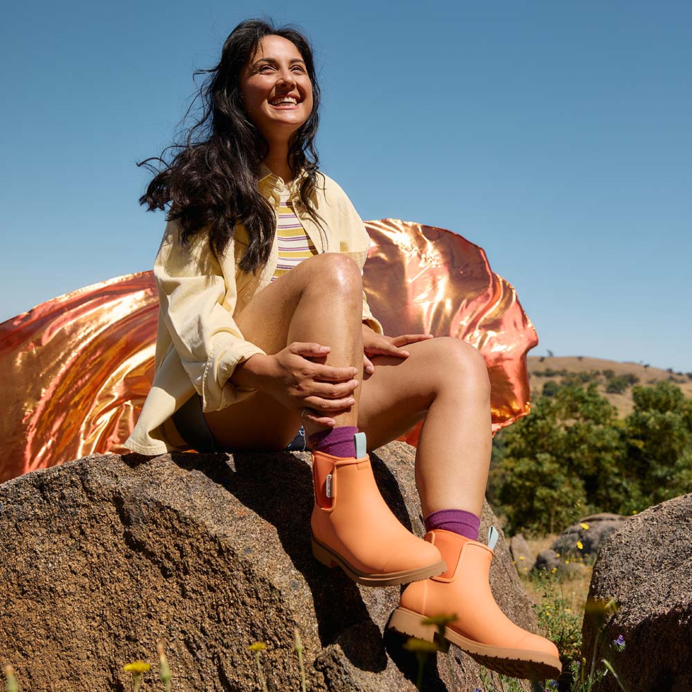 Bobbi Ankle Boot // Sherbet Orange - Image 7
