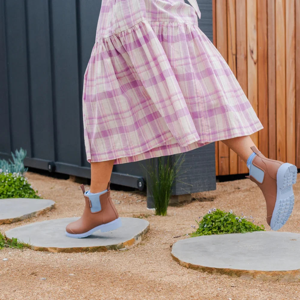 Bobbi Ankle Boot // Chestnut & Ice Blue [Retired] - Image 4