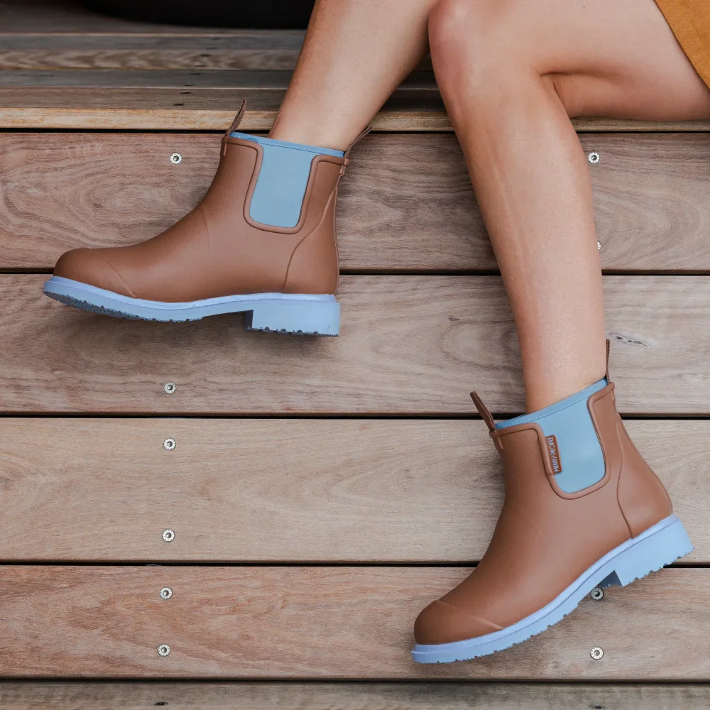 Bobbi Ankle Boot // Chestnut & Ice Blue [Retired] - Image 6
