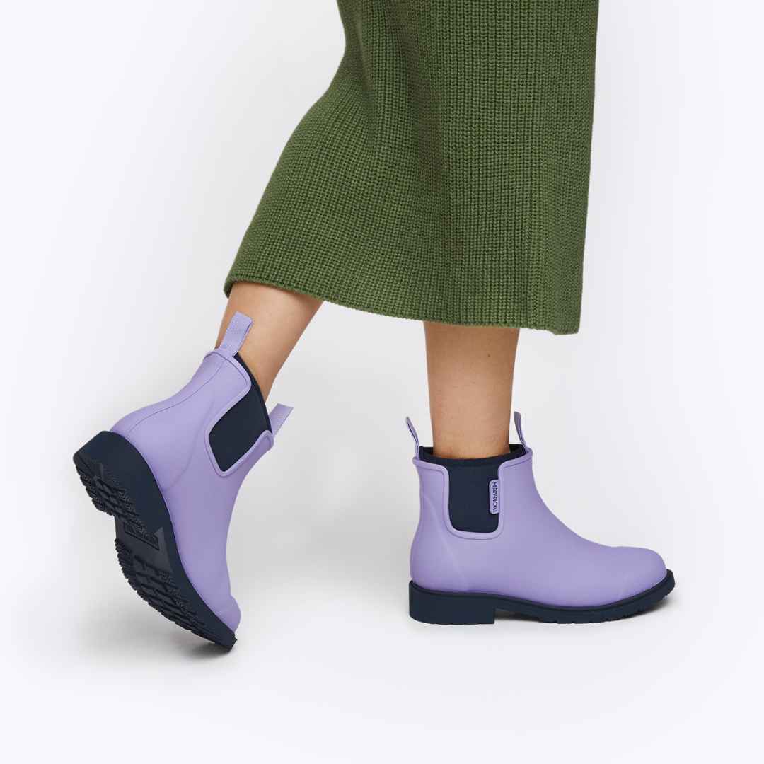 Bobbi Ankle Boot // Lavender & Navy [Retired] - Image 6