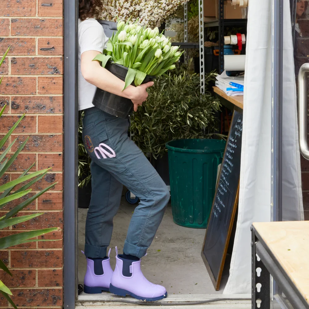 Bobbi Ankle Boot // Lavender & Navy [Retired] - Image 7