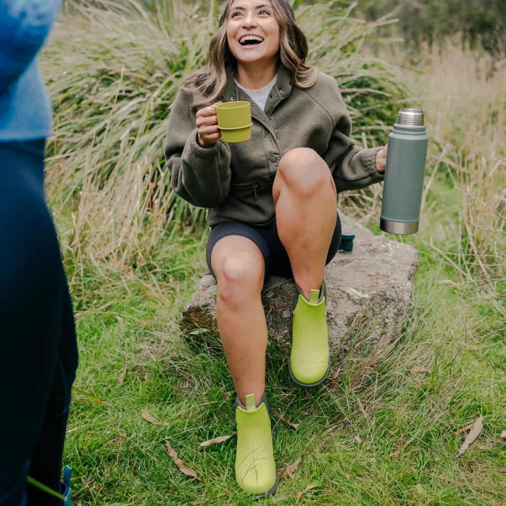 Bobbi Ankle Boot // Lime & Olive [Retired] - Image 4