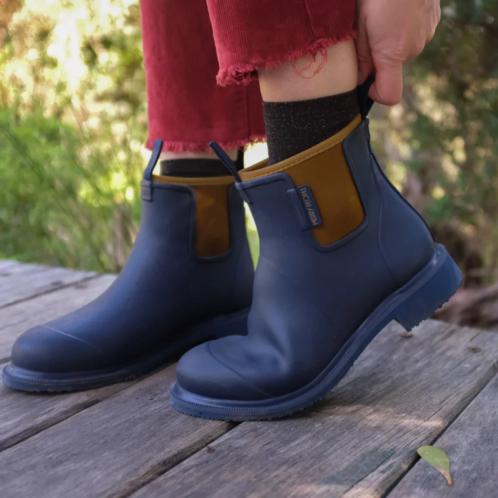 Bobbi Ankle Boot // Oxford Blue & Tan [Retired] - Image 8