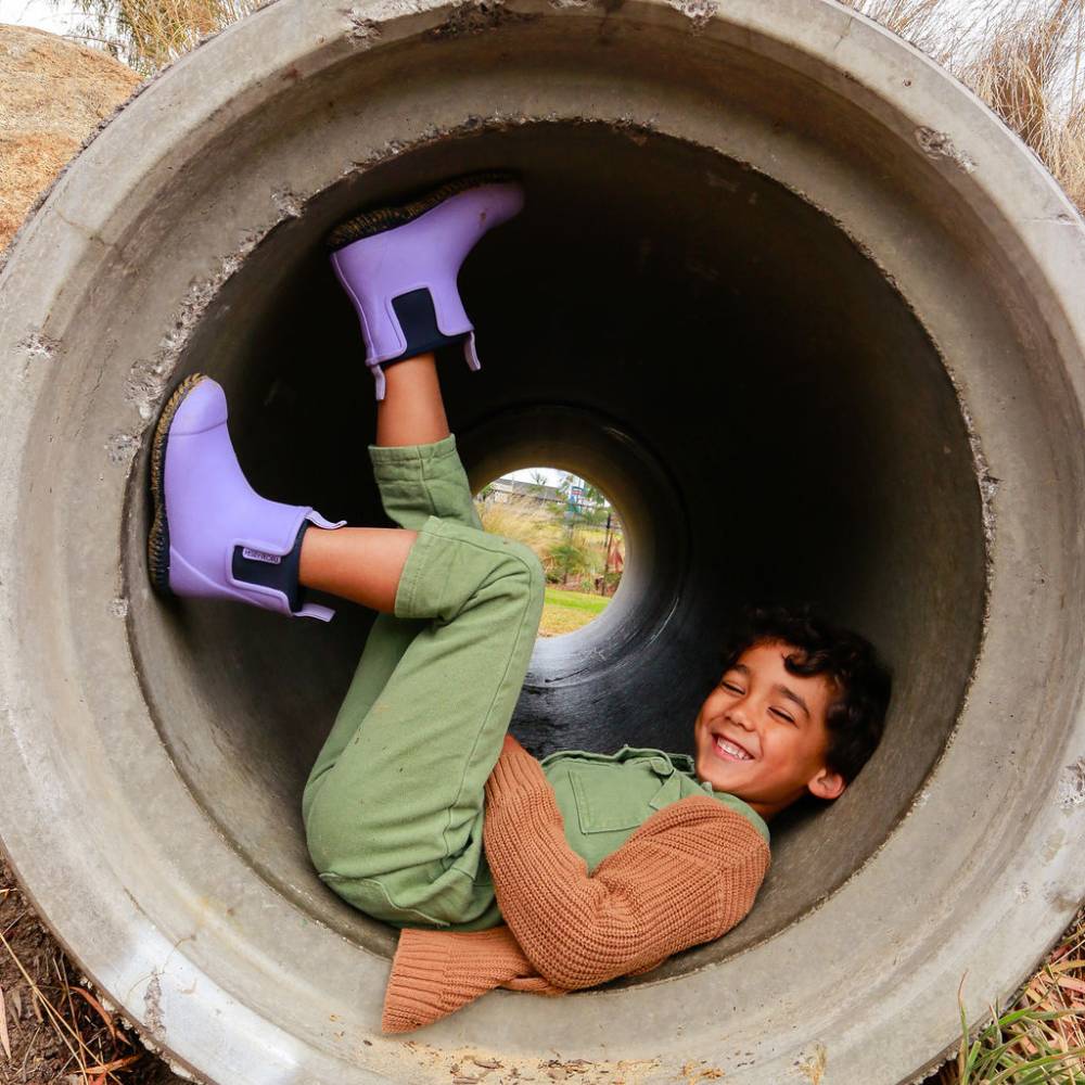 Bobbi Kids Gumboot // Lavender & Navy - Image 5