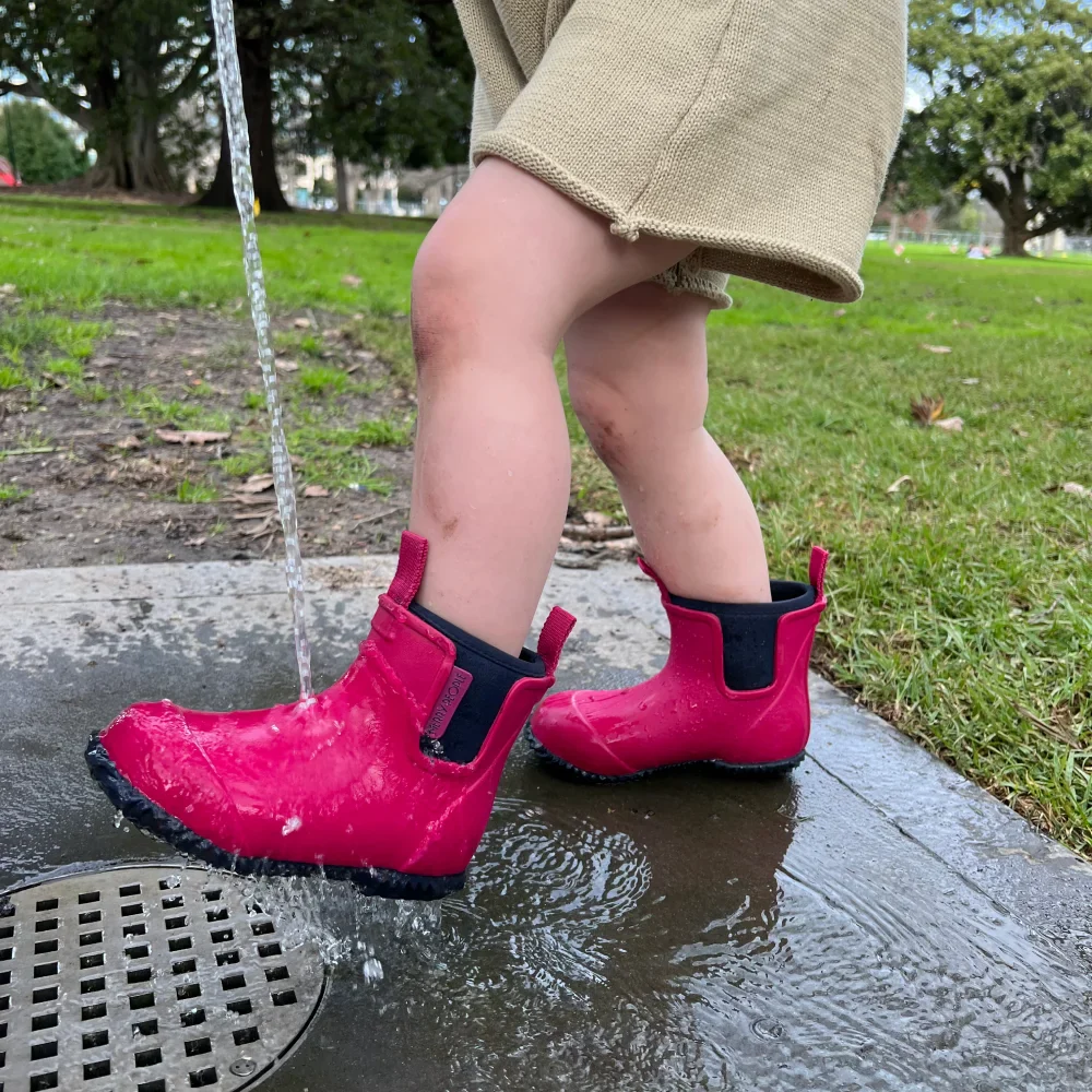 Bobbi Kids Gumboot // Magenta & Navy [Retired] - Image 5