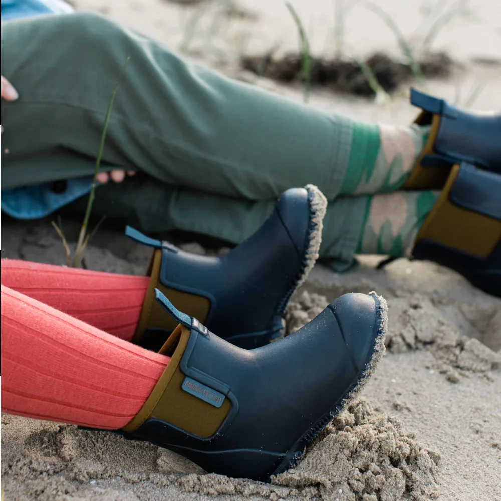 Bobbi Kids Gumboot // Oxford Blue & Tan [Retired] - Image 6