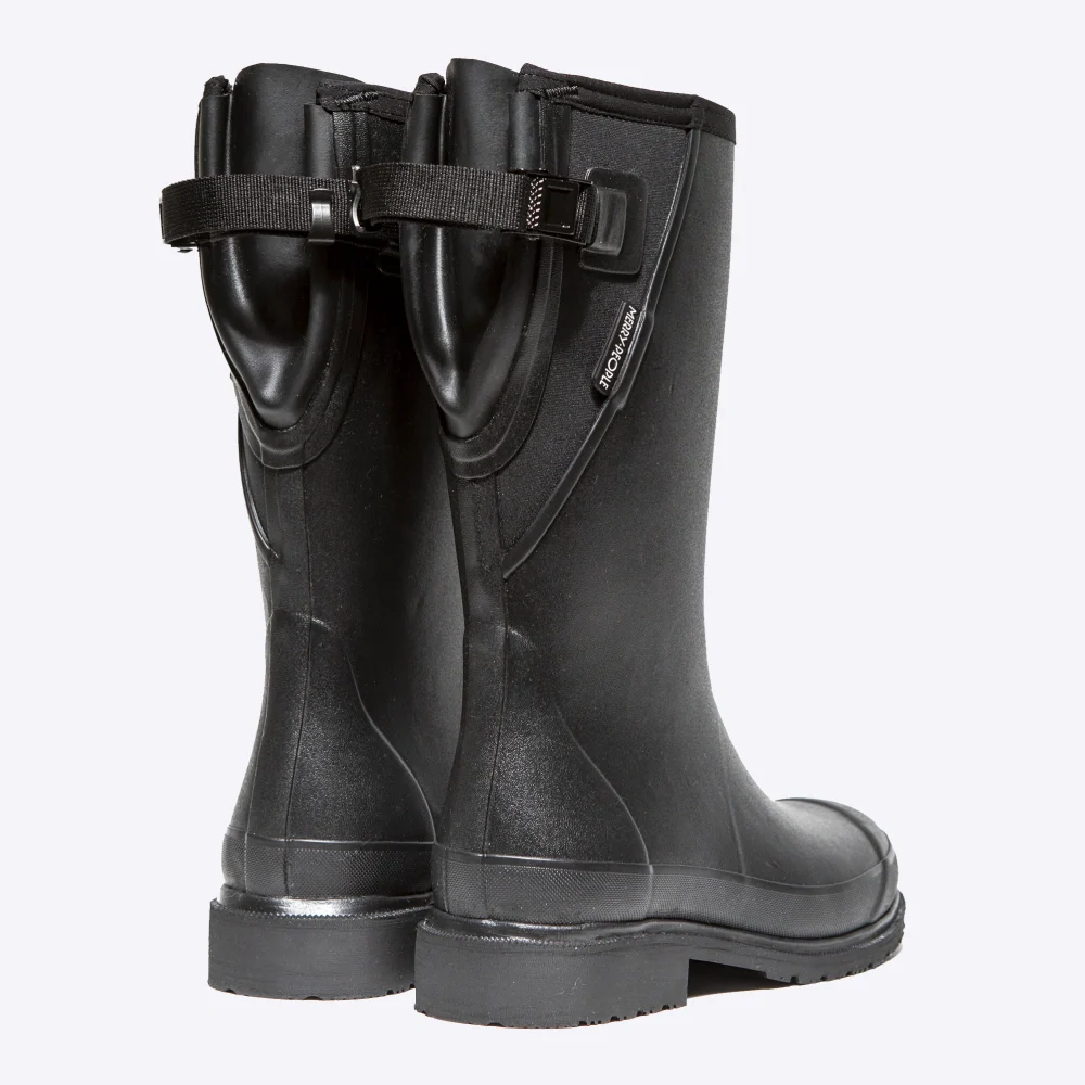 Darcy Mid Calf Gumboot  // Black & Black [Retired] - Image 2