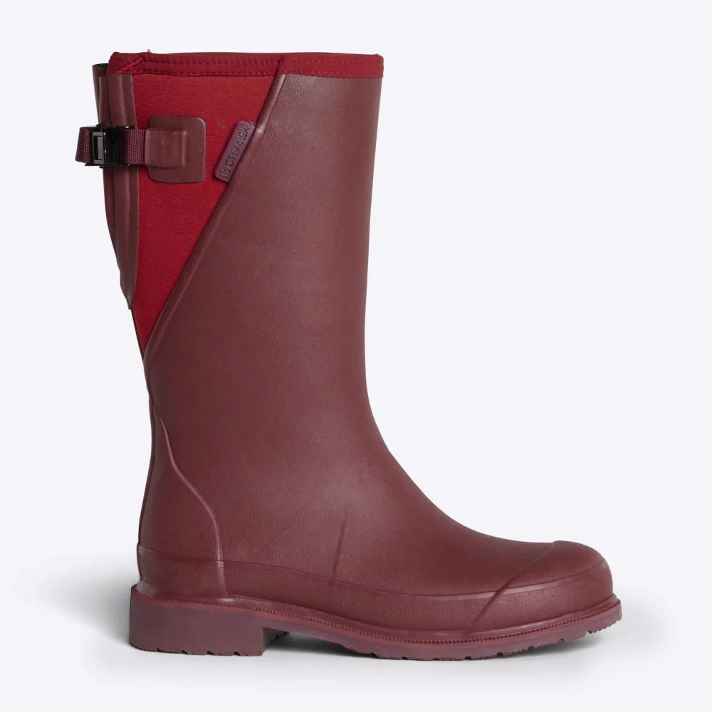 Darcy Mid Calf Gumboot  // Beetroot & Red [Retired]