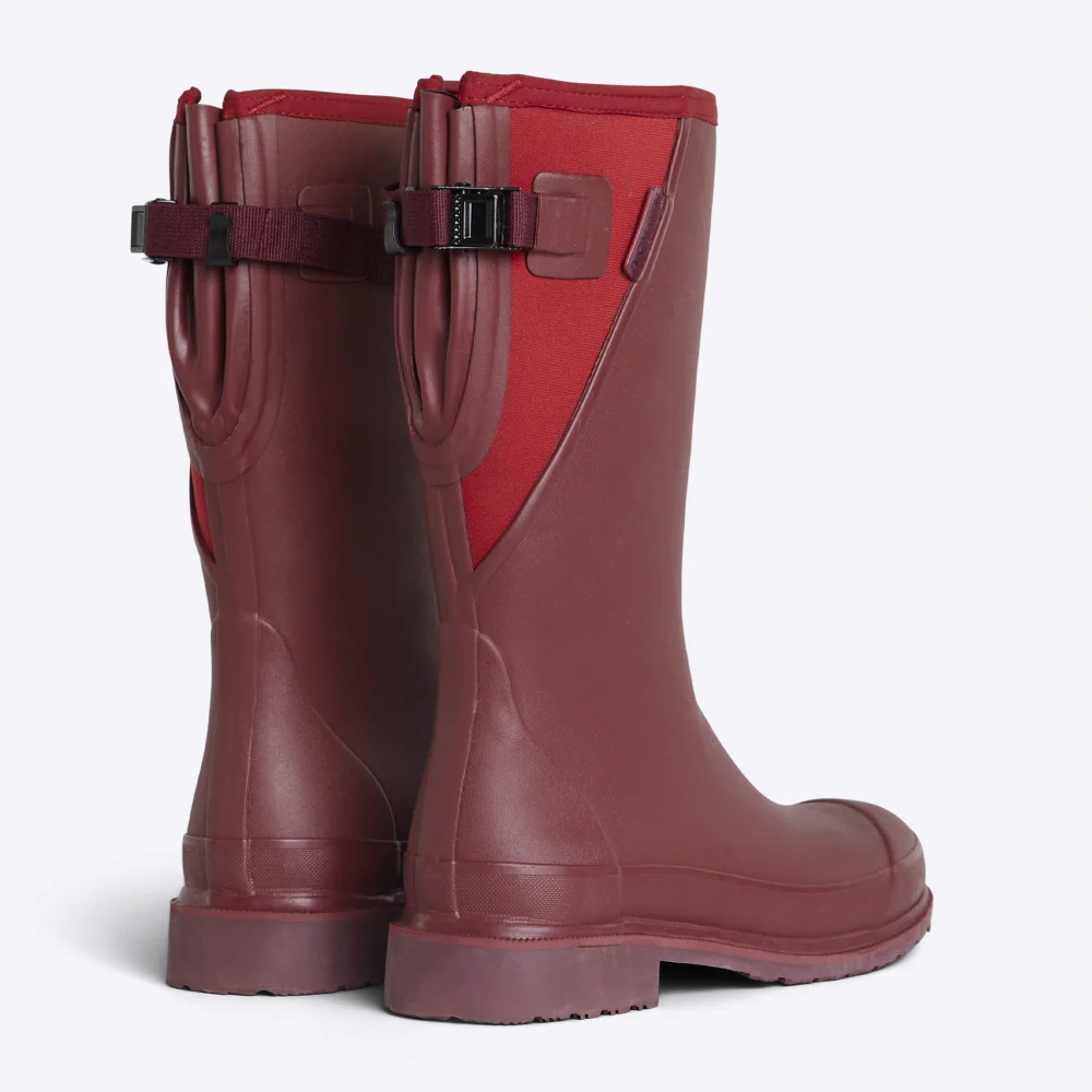Darcy Mid Calf Gumboot  // Beetroot & Red [Retired] - Image 2