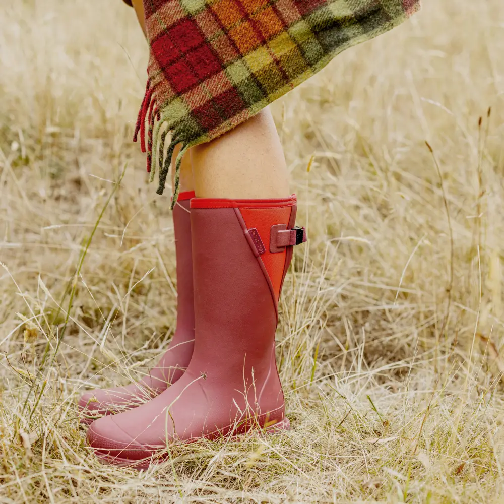 Darcy Mid Calf Gumboot  // Beetroot & Red [Retired] - Image 6
