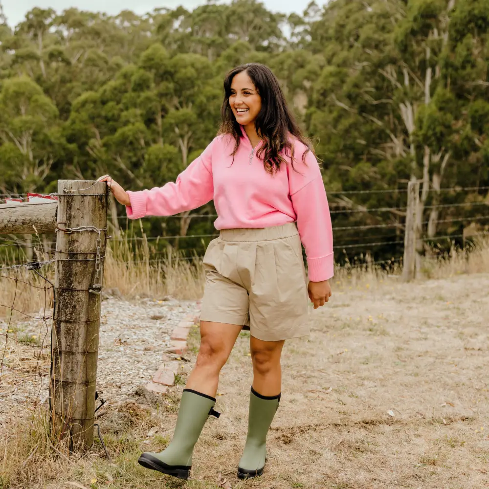 Darcy Mid Calf Gumboot  // Moss Green [Retired] - Image 4