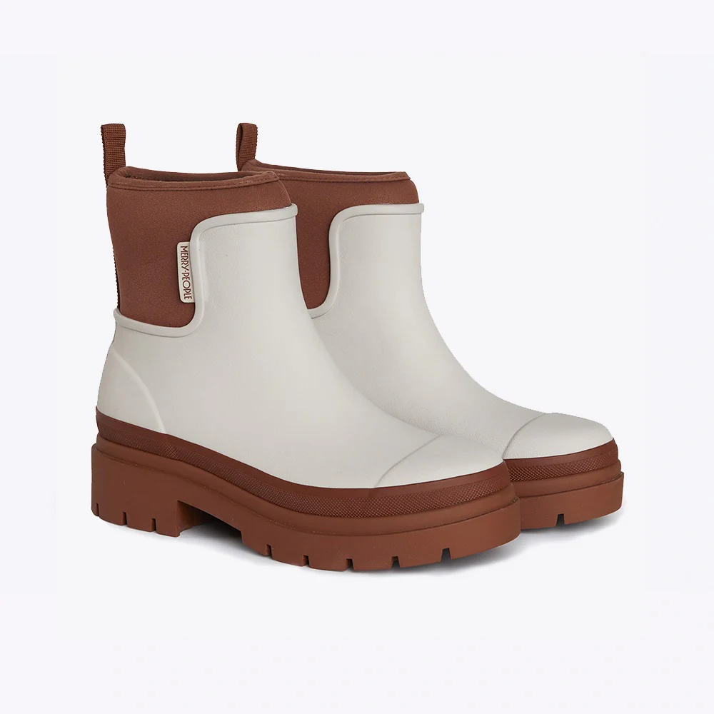 Merry People X Karen Walker Tully Boot // Ecru & Chestnut [Retired] - Image 2