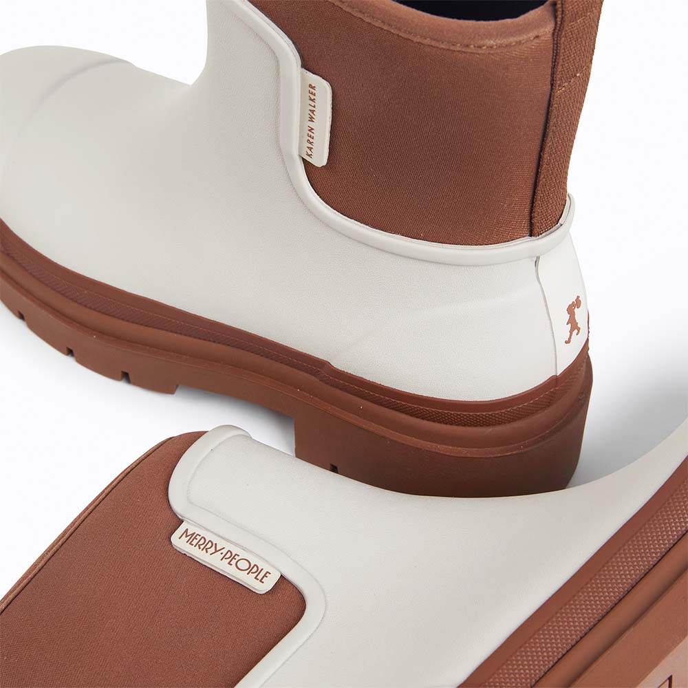 Merry People X Karen Walker Tully Boot // Ecru & Chestnut [Retired] - Image 5