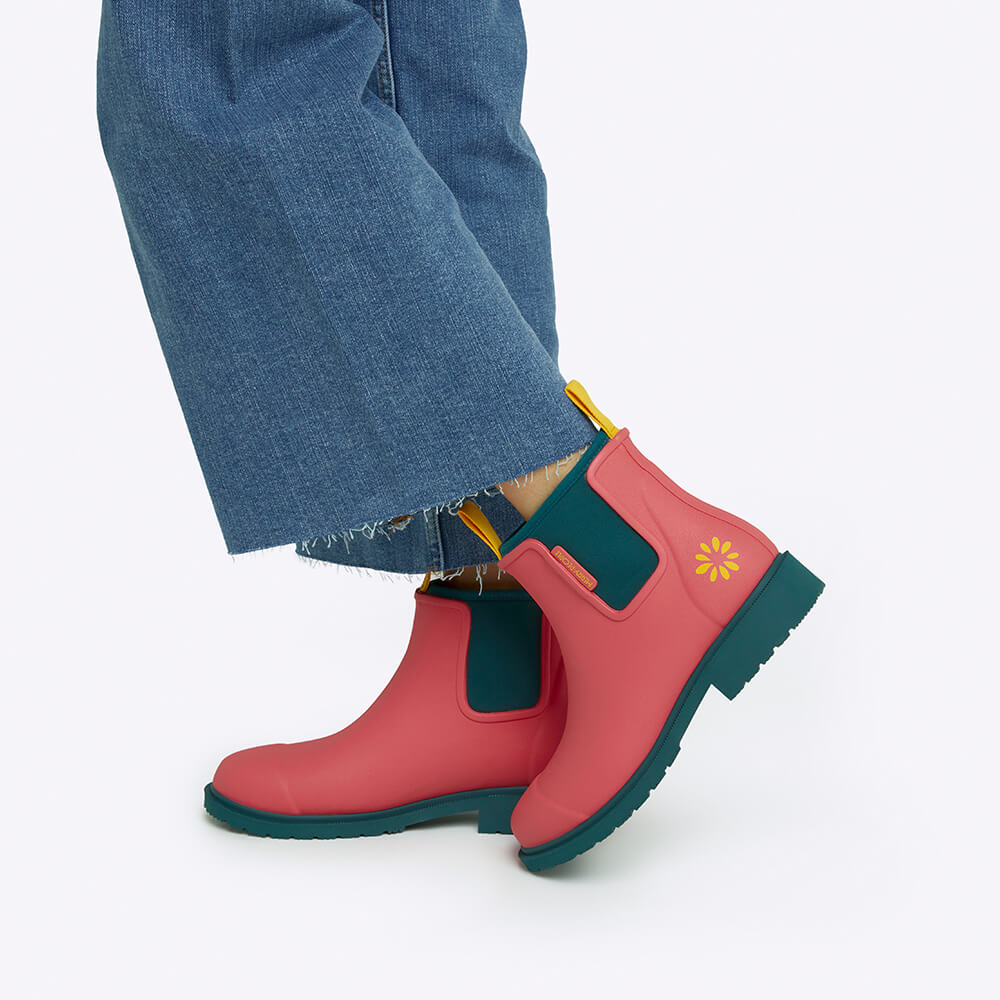 Merry People X Mothers Day Classic Bobbi Ankle Boot // Coral Teal [Retired] - Image 6