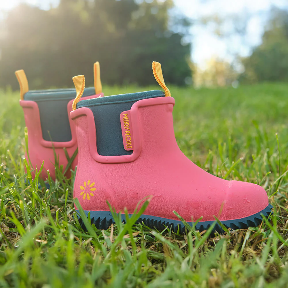 Merry People X Mothers Day Classic Bobbi Kids Gumboot // Coral Teal [Retired] - Image 5