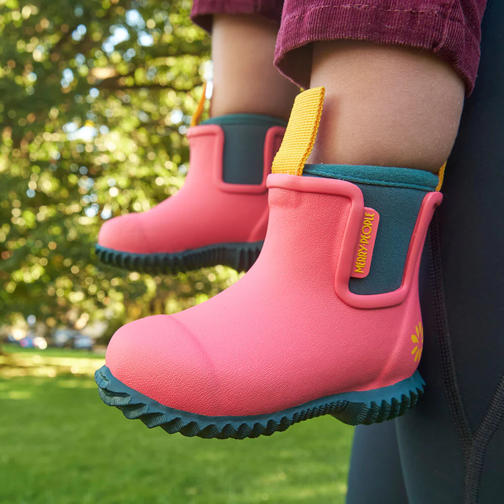 Merry People X Mothers Day Classic Bobbi Kids Gumboot // Coral Teal [Retired] - Image 7