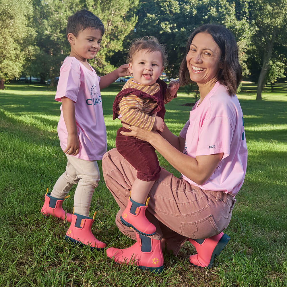 Merry People X Mothers Day Classic Bobbi Kids Gumboot // Coral Teal [Retired] - Image 8