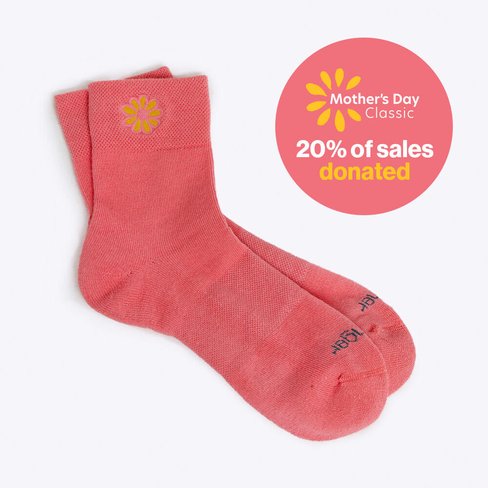 Merry People X Mother's Day Classic Quarter Socks // Coral Pink [Retired]