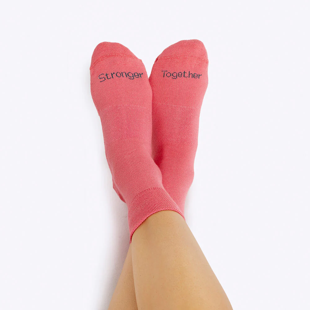Merry People X Mother's Day Classic Quarter Socks // Coral Pink [Retired] - Image 4