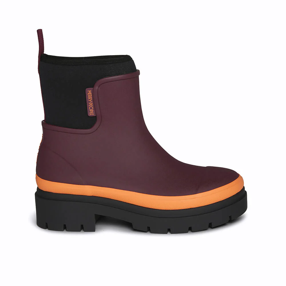 Tully Boot // Plum & Neon Orange [Retired]