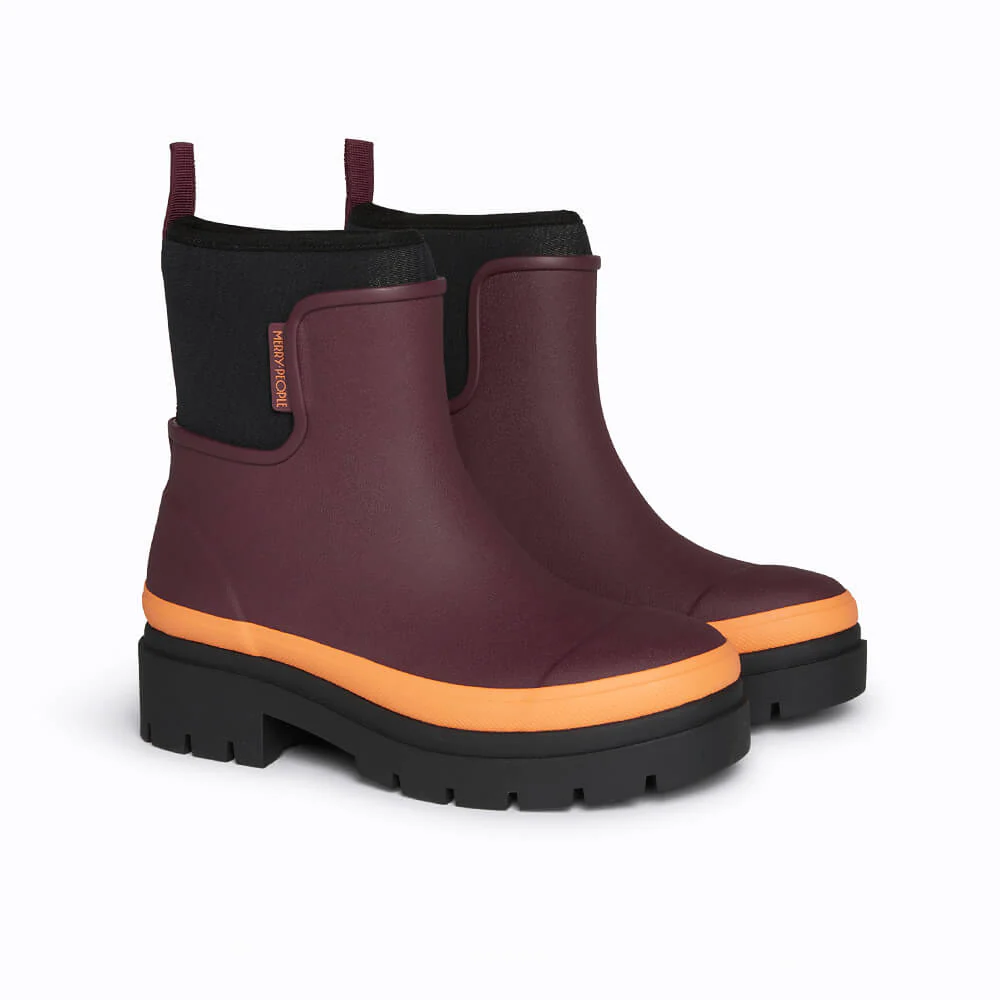 Tully Boot // Plum & Neon Orange [Retired] - Image 2
