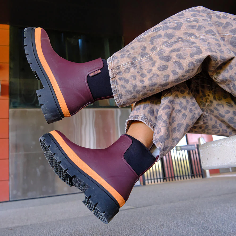 Tully Boot // Plum & Neon Orange [Retired] - Image 6